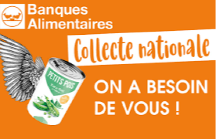 Collecte de la banque alimentaire au centre Leclerc le 25 novembre 2022